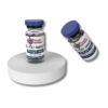 BPC-157 & TB4 Blend 5mg5mg new batch 102 Research Peptide vials displayed on a white platform.