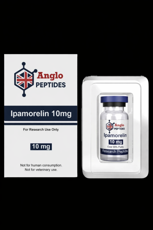 Ipamorelin 10mg research peptide packaging Ipamorelin – 10mg (Batch #168) Research Peptide